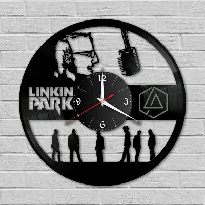 Часы настенные "группа Linkin Park" из винила, №2