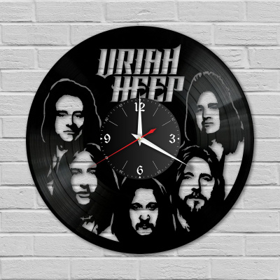 Часы настенные "группа Uriah Heep" из винила, №1