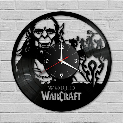 Часы настенные "Warcraft" из винила, №2