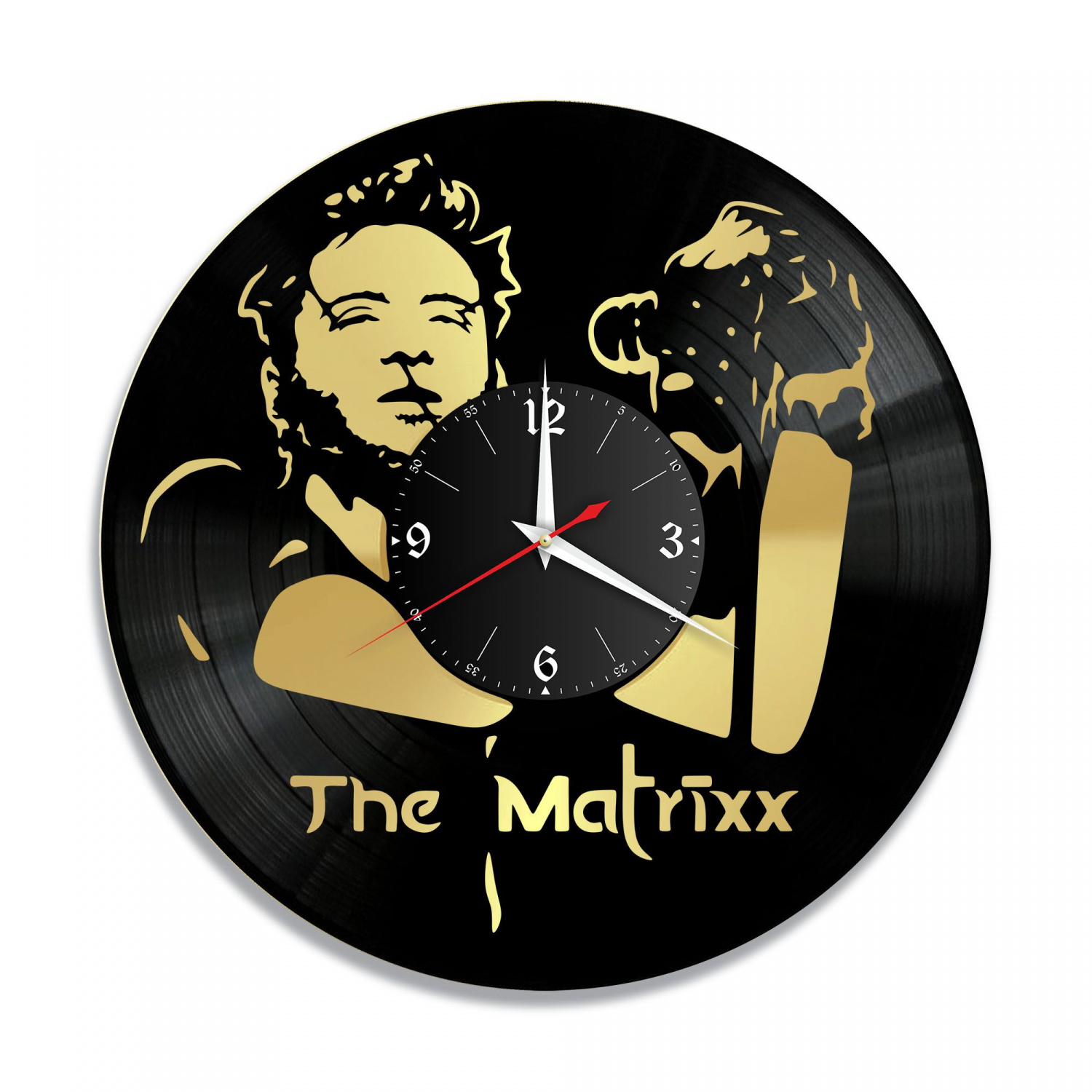 Часы настенные "группа The Matrixx, золото" из винила, №1 VC-10006-1