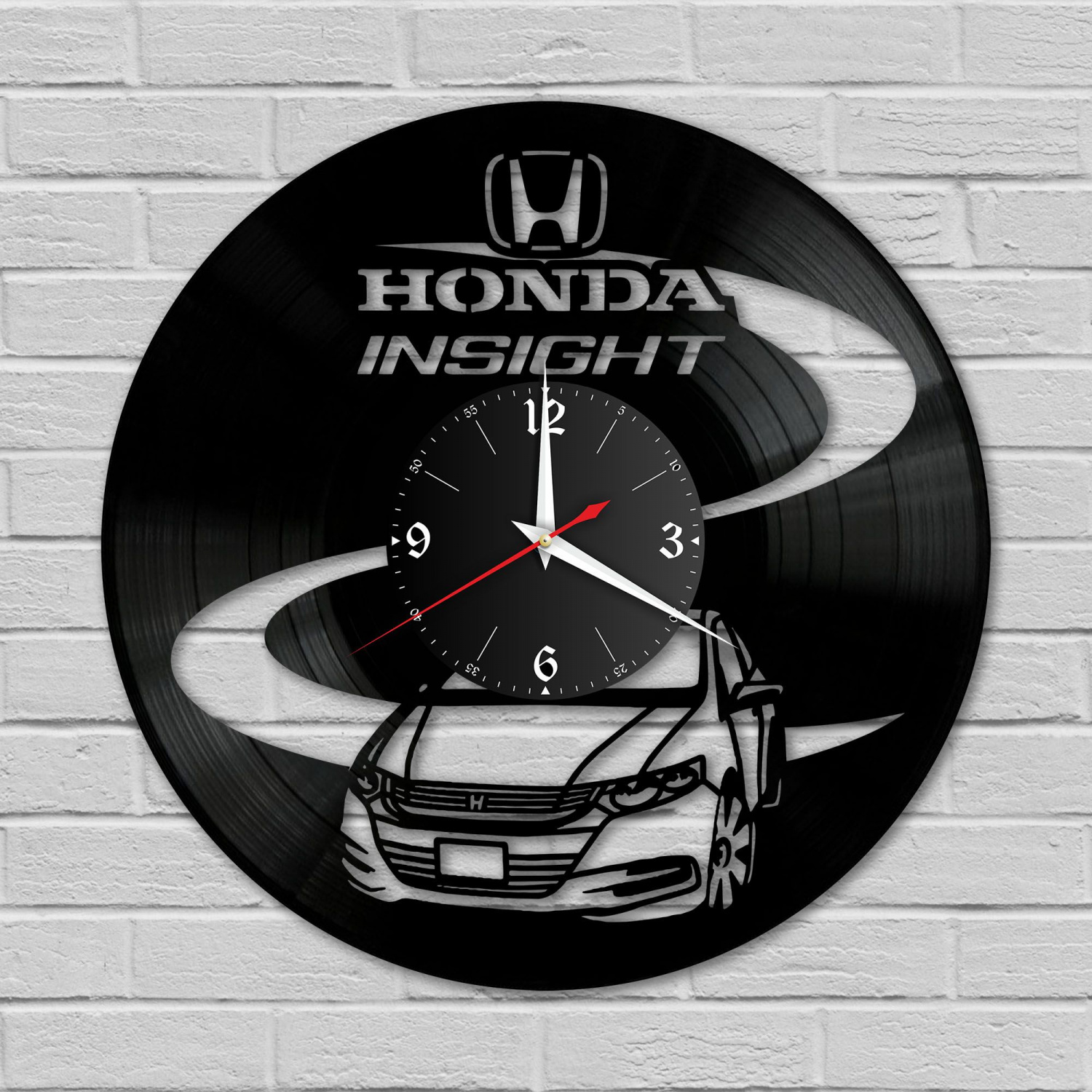 Часы настенные "Honda  Insight" из винила, №1 VC-10918