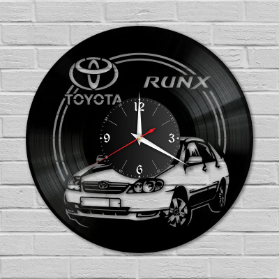 Часы настенные "Toyota RUNX" из винила, №4