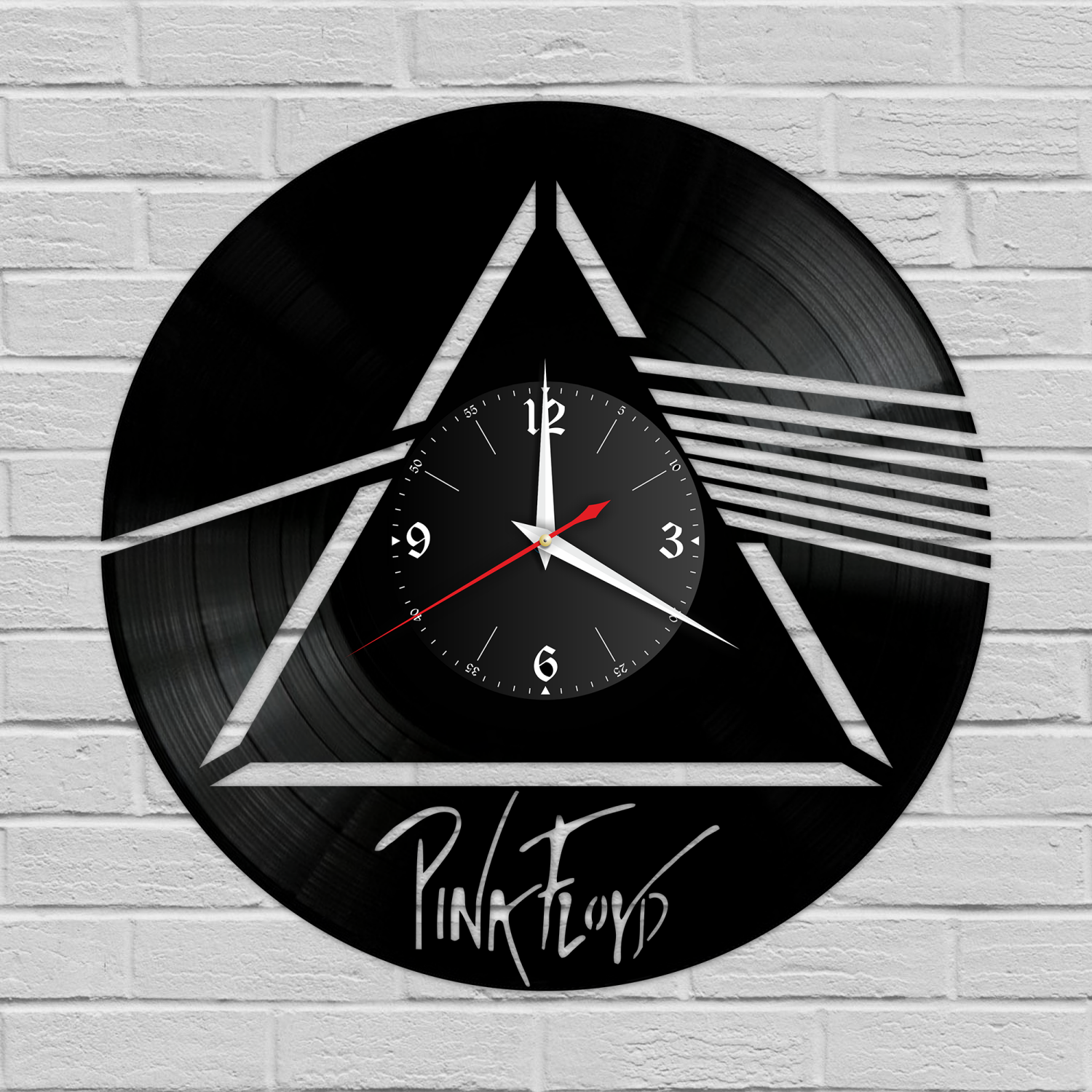 Часы настенные "Группа Pink Floyd" из винила, №R1 VC-12117