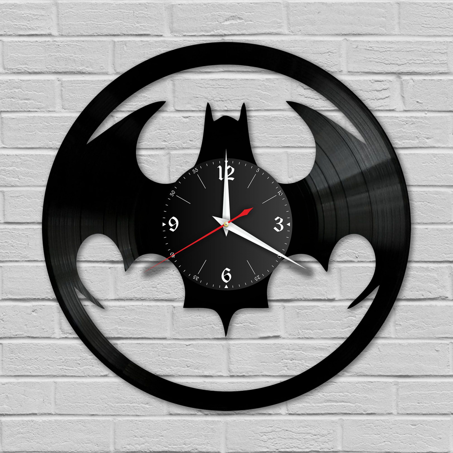 Часы настенные "Бэтмен (Batman)" из винила, №4 VC-10317