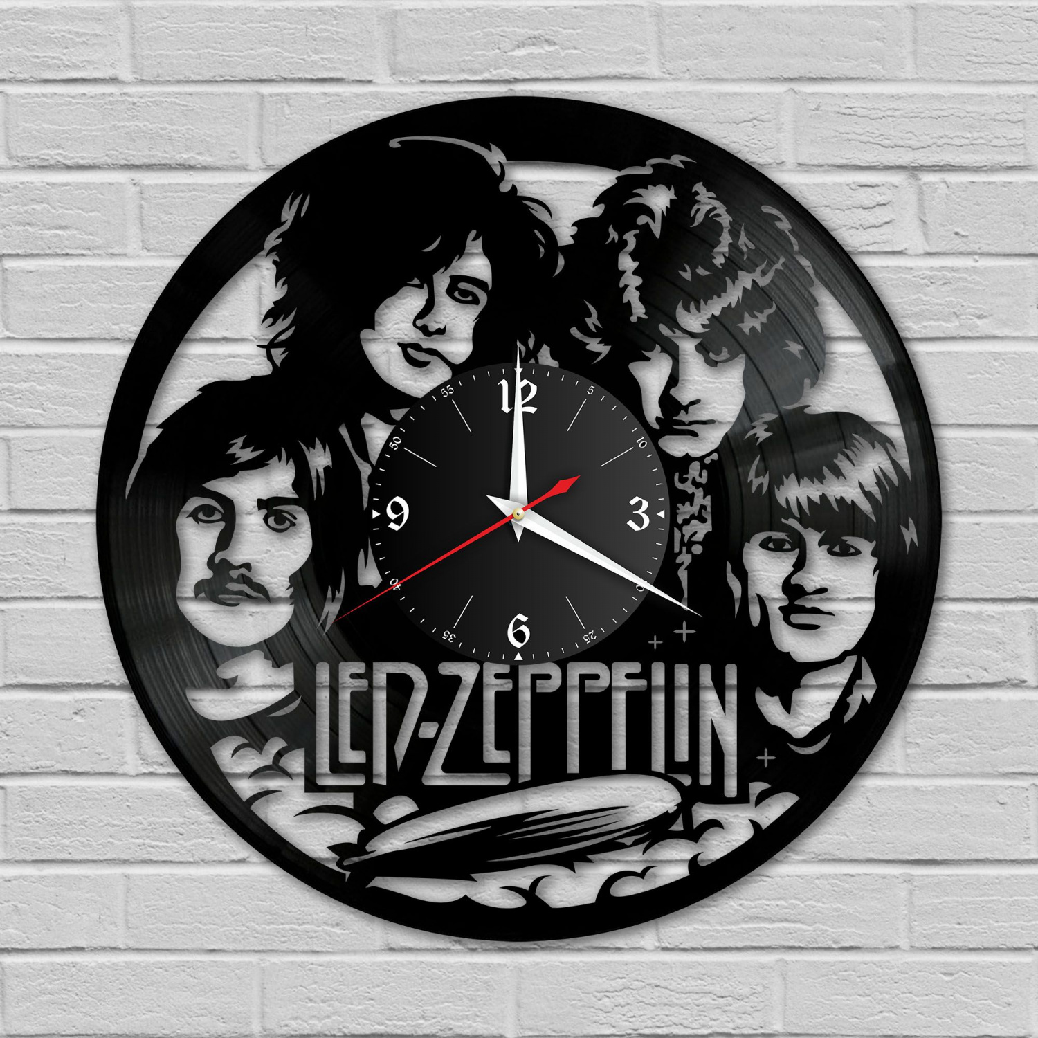 Часы настенные "группа Led Zeppelin" из винила, №2 VC-10107