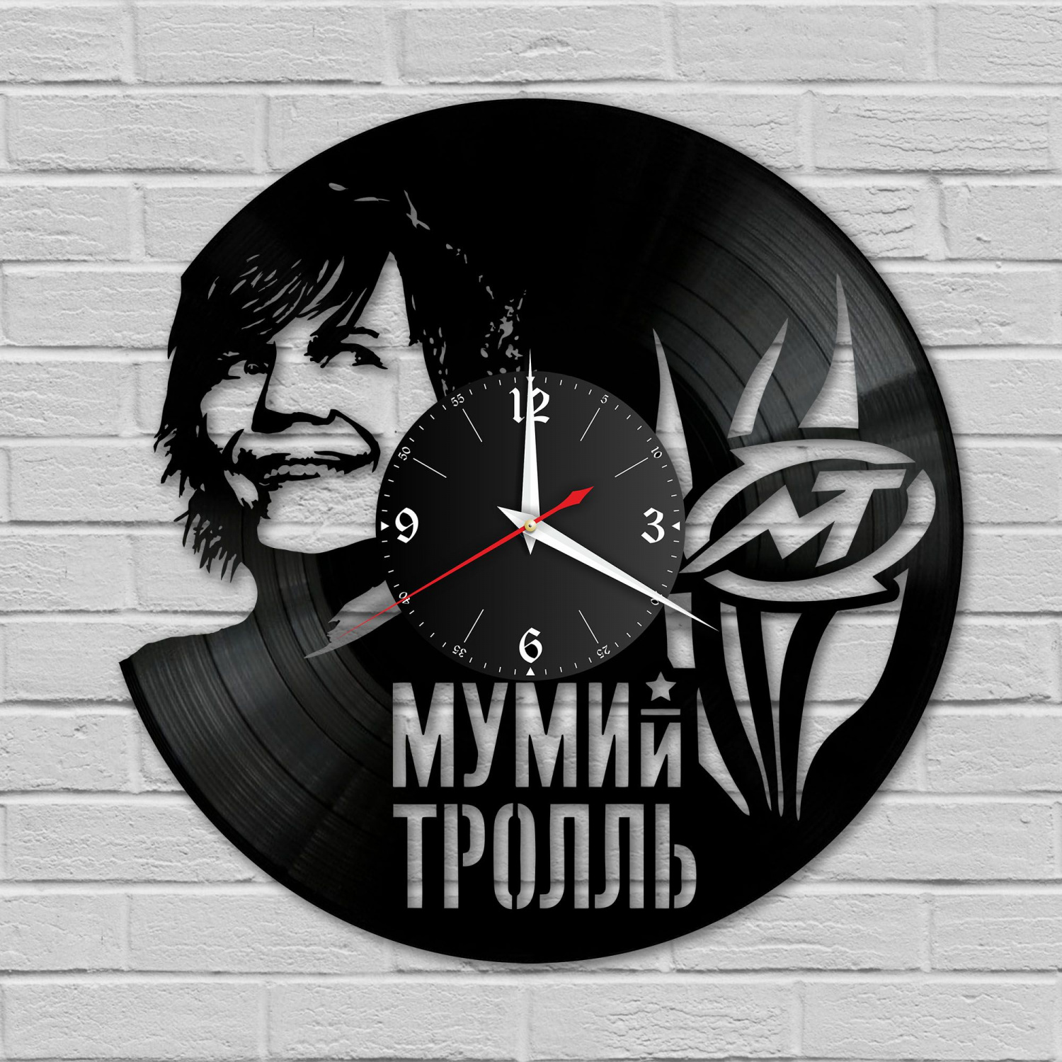 Часы настенные "Мумий Тролль" из винила, №2 VC-10896
