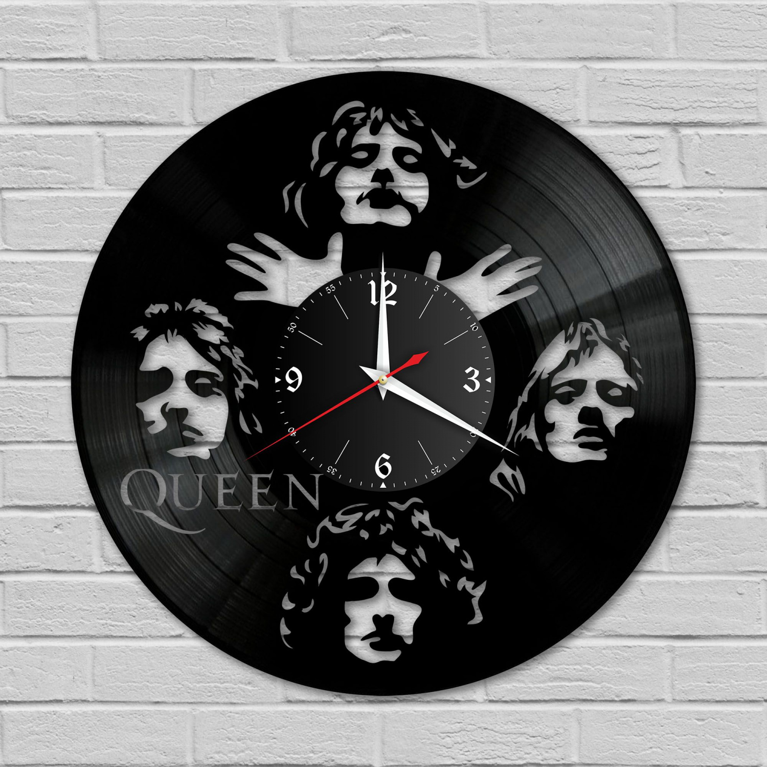 Часы настенные "группа Queen" из винила, №1 VC-10135