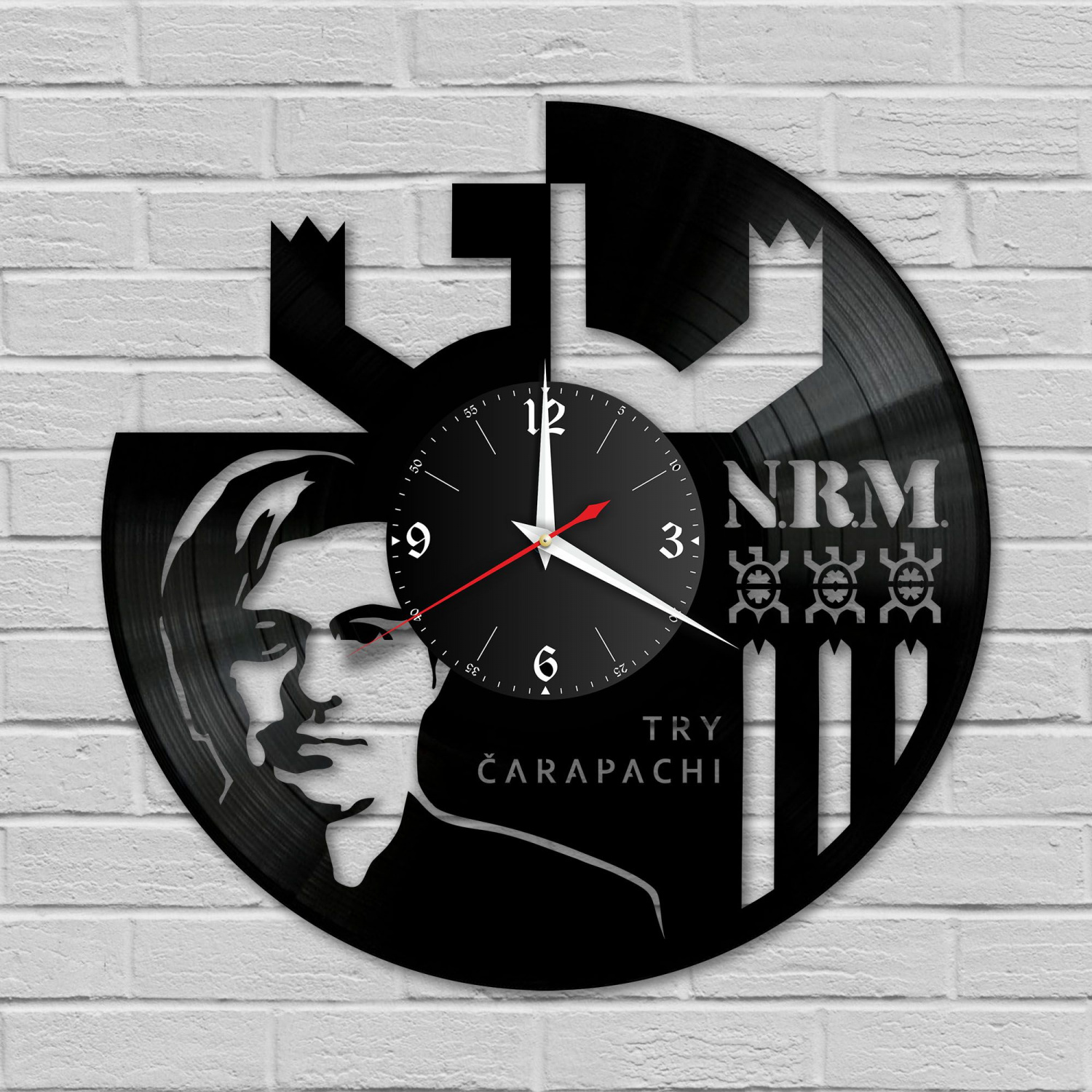 Часы настенные "группа N.R.M." из винила, №1 VC-10269