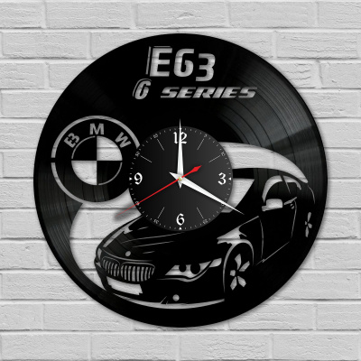 Часы настенные "BMW X6 E63" из винила, №6