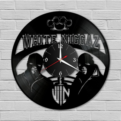 Часы настенные "группа White Niggaz" из винила, №1