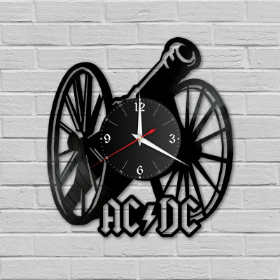 Часы настенные "группа AC DC" из винила, №2