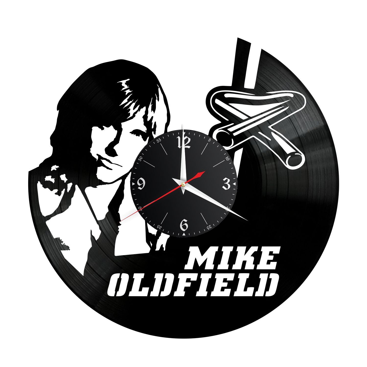 Часы настенные "Майк Олдфилд (Michael Oldfield)" из винила, №1 VC-12228