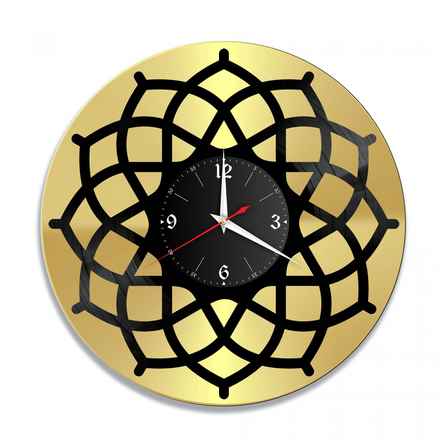 Часы настенные "Декор, золото" из винила, №7 VC-12024-1