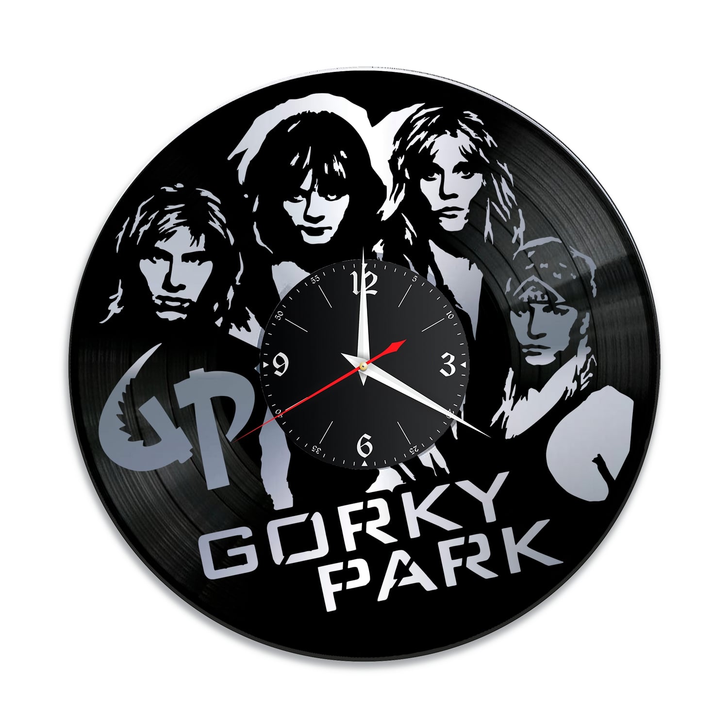 Часы настенные "Группа Парк Горького (Gorky Park)" из винила, №1 VC-14002-2