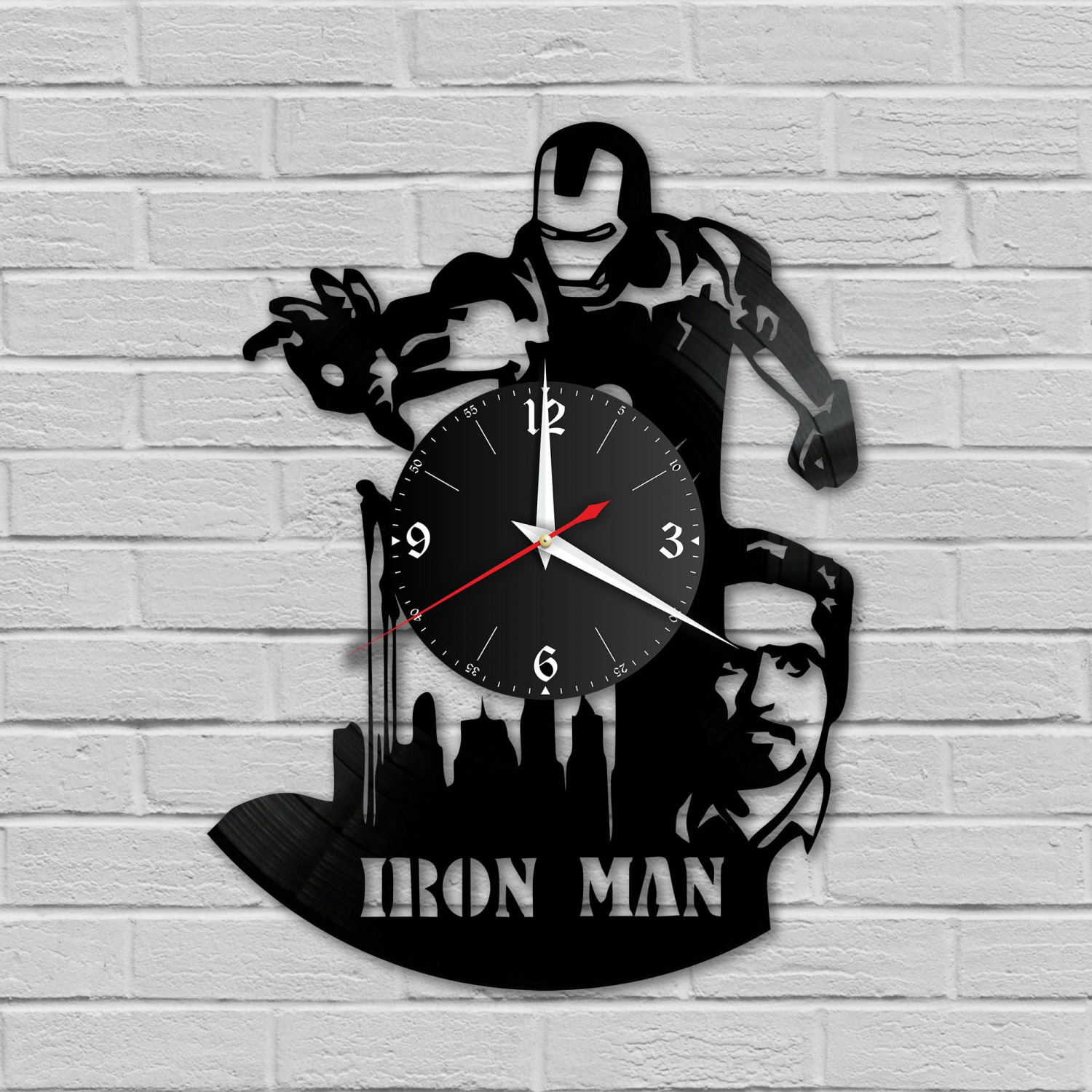 Часы настенные "группа Iron Man" из винила, №1 VC-10308