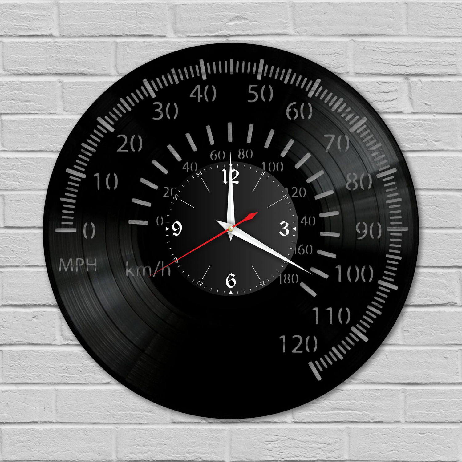Часы настенные "Авто (Спидометр)" из винила, №2 VC-10839