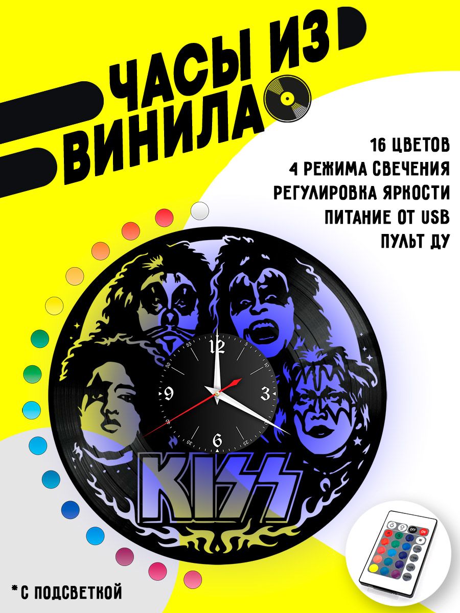 Часы с подсветкой KISS / кисс VC-10103-PREM