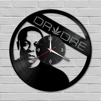 Часы настенные "Dr. Dre (Доктор Дре)" из винила, №1