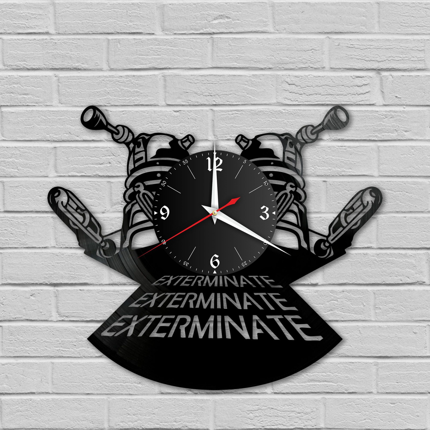 Часы настенные "Игра Exterminate" из винила, №1 VC-10559