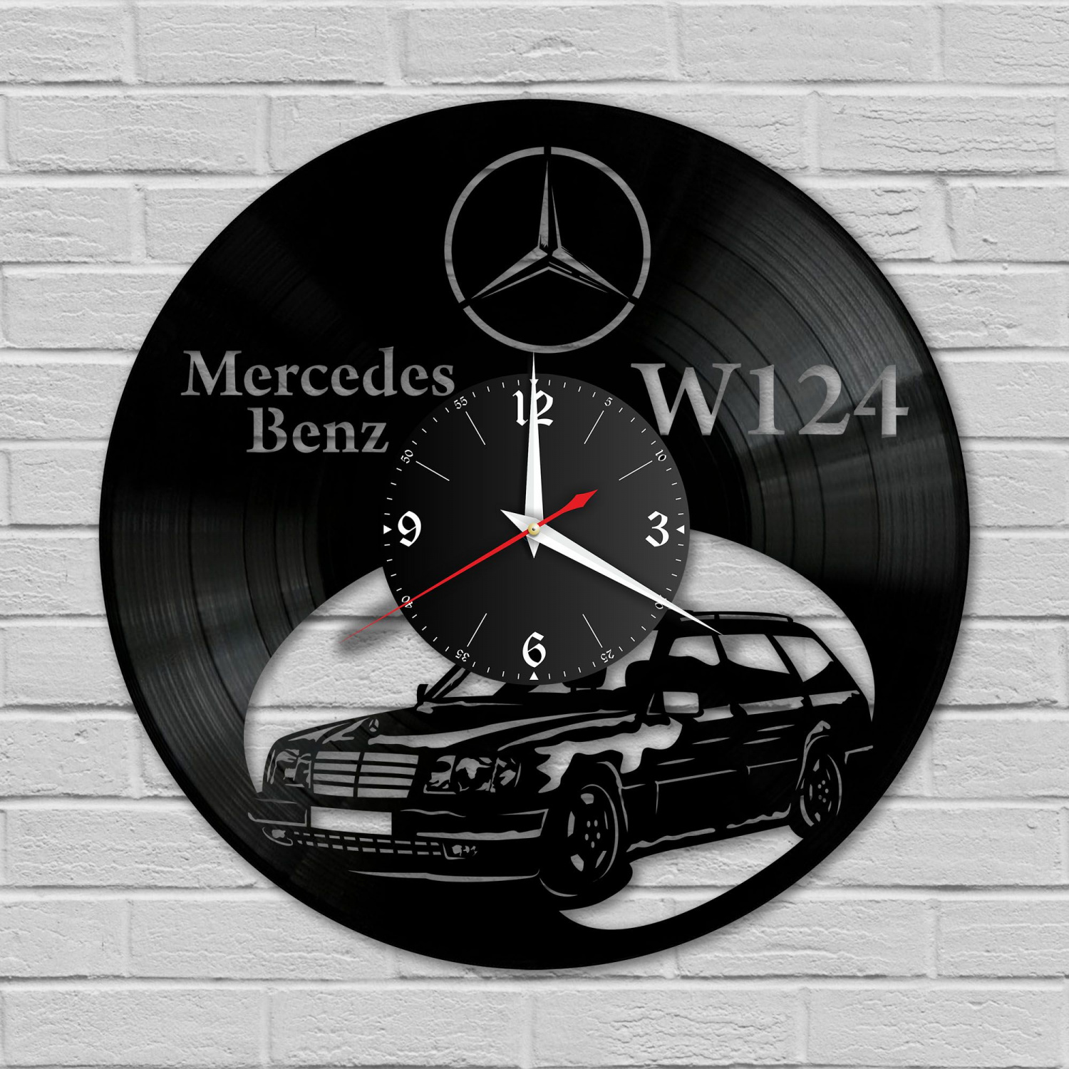 Часы настенные "Mercedes" из винила, №7 VC-12010