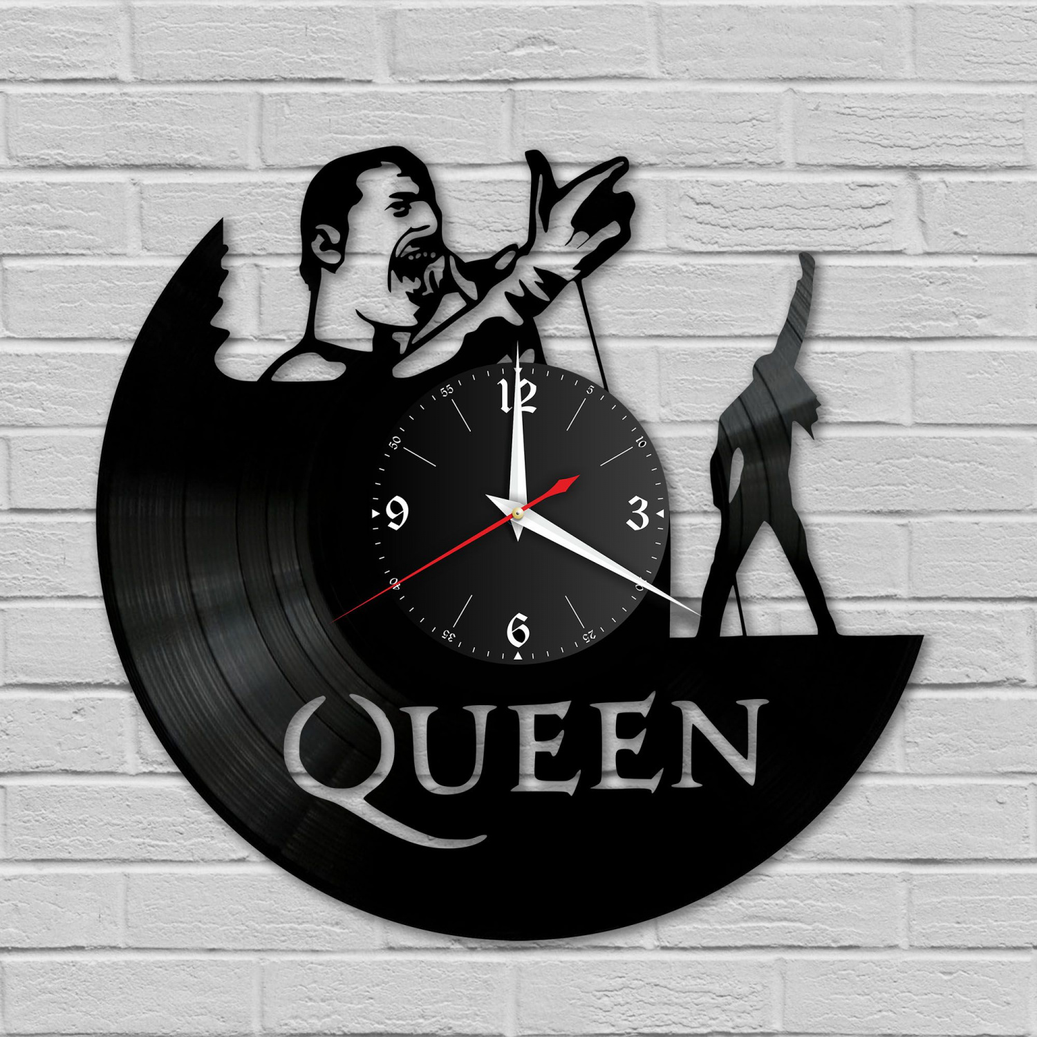 Часы настенные "группа Queen" из винила, №3 VC-10137
