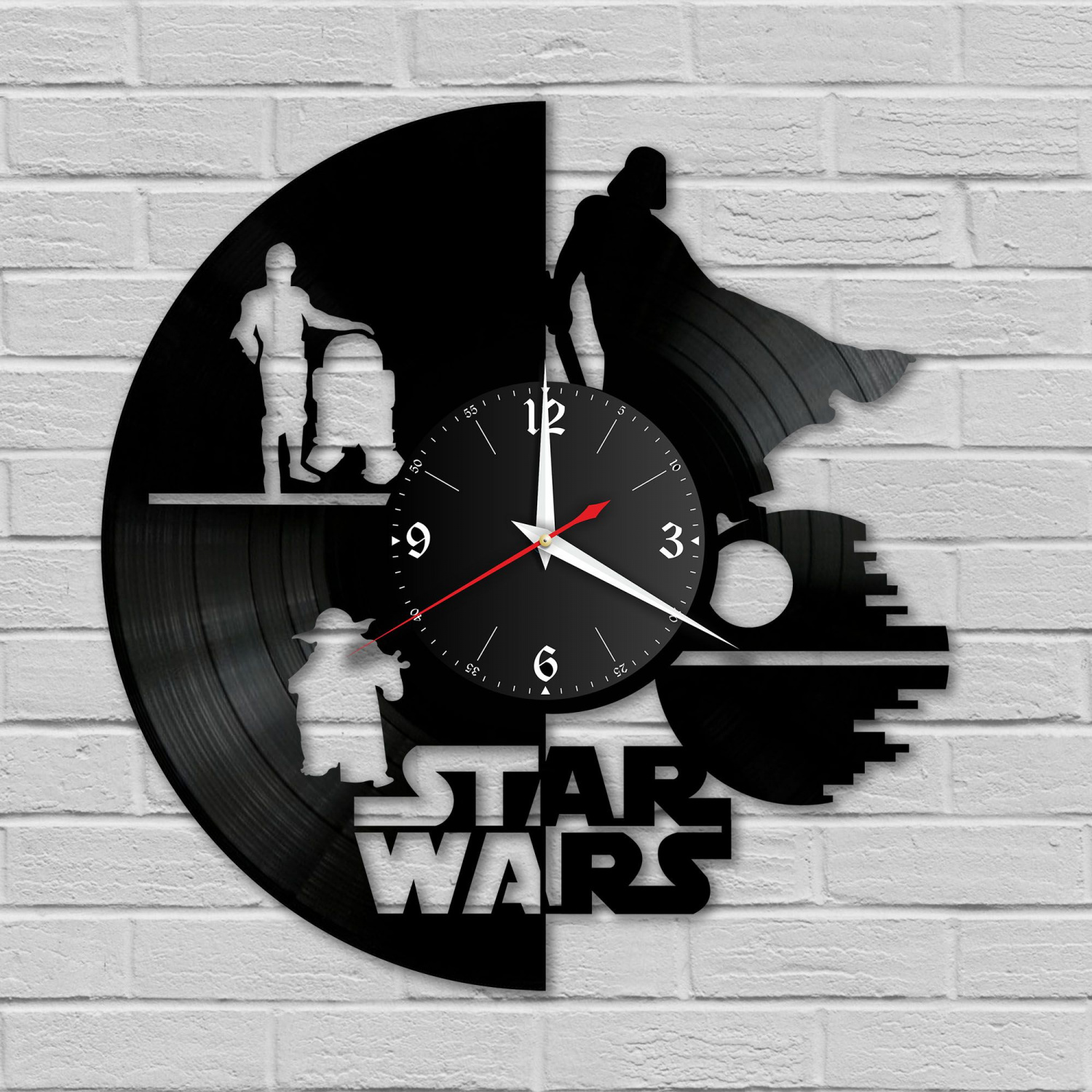 Часы настенные "Звездные Войны (Star Wars)" из винила, №1 VC-10324