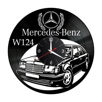 Часы настенные "Mercedes W124" из винила, №9