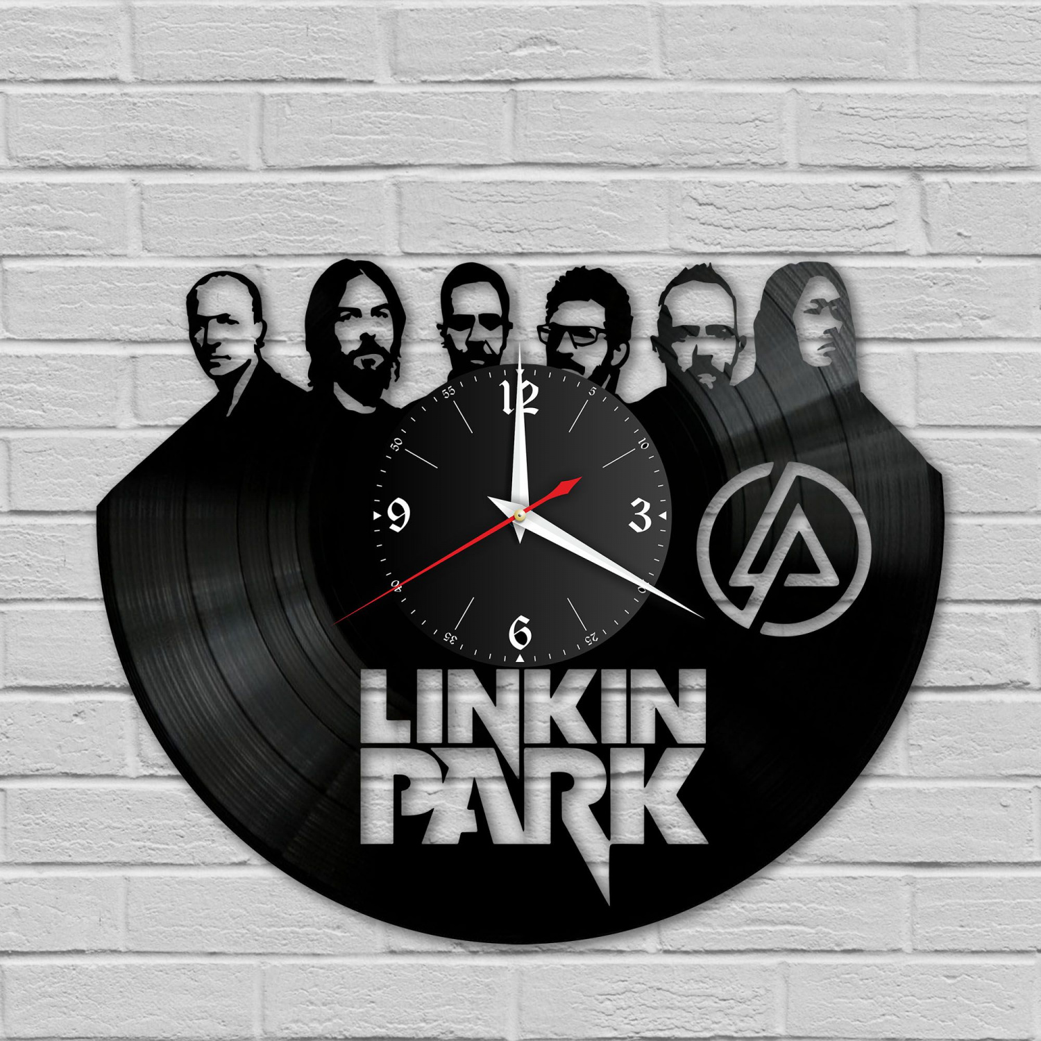 Часы настенные "группа Linkin Park" из винила, №3 VC-10111