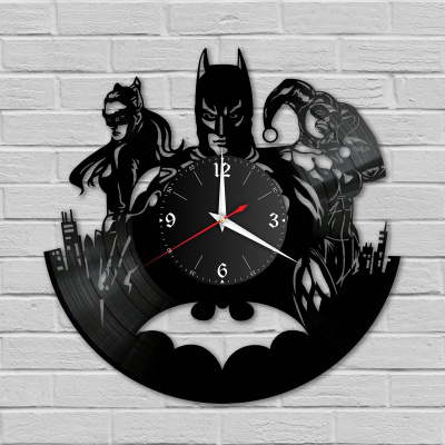 Часы настенные "Бетмен (Batman)" из винила, №7