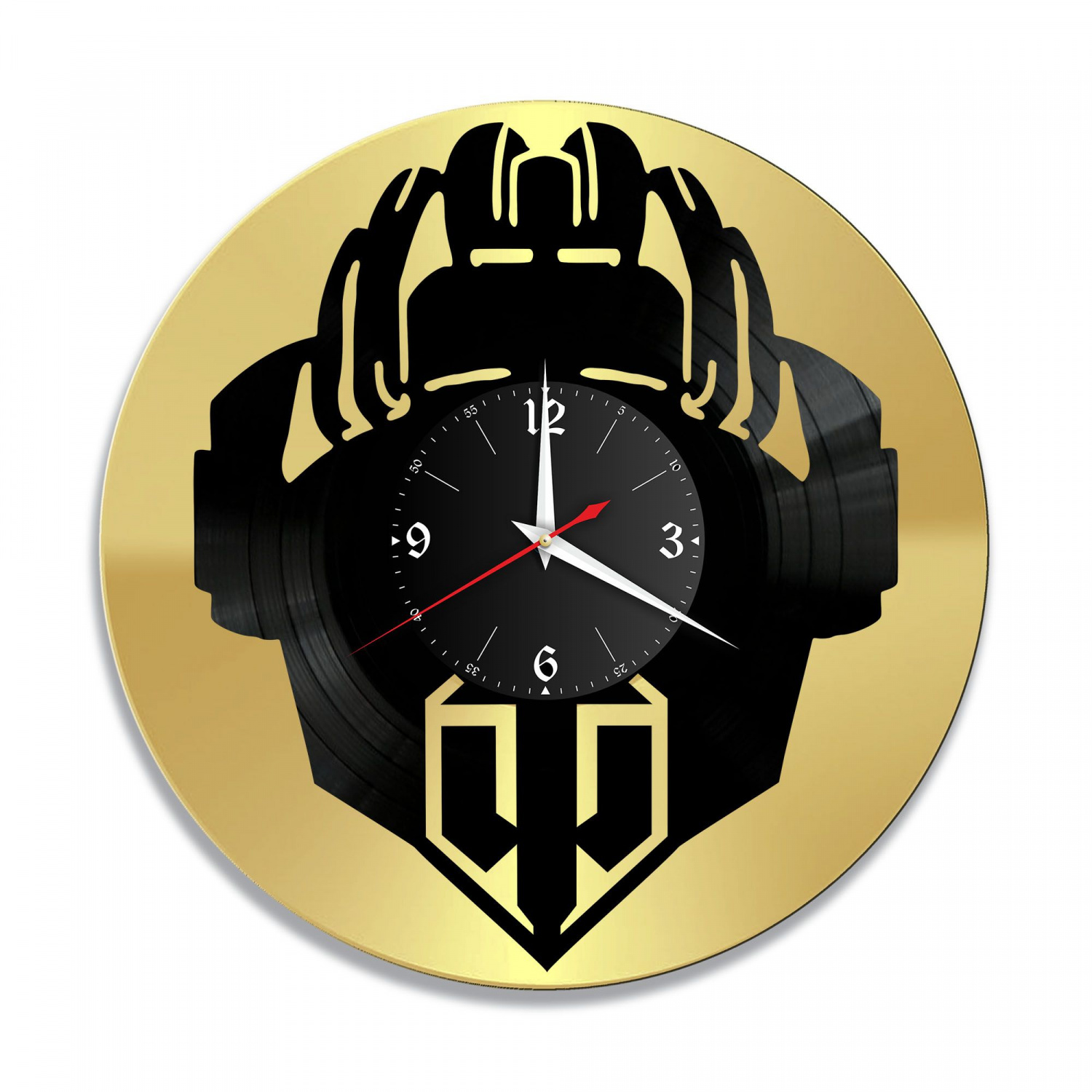 Часы настенные "WOT, золото" из винила, №3 VC-10994-1