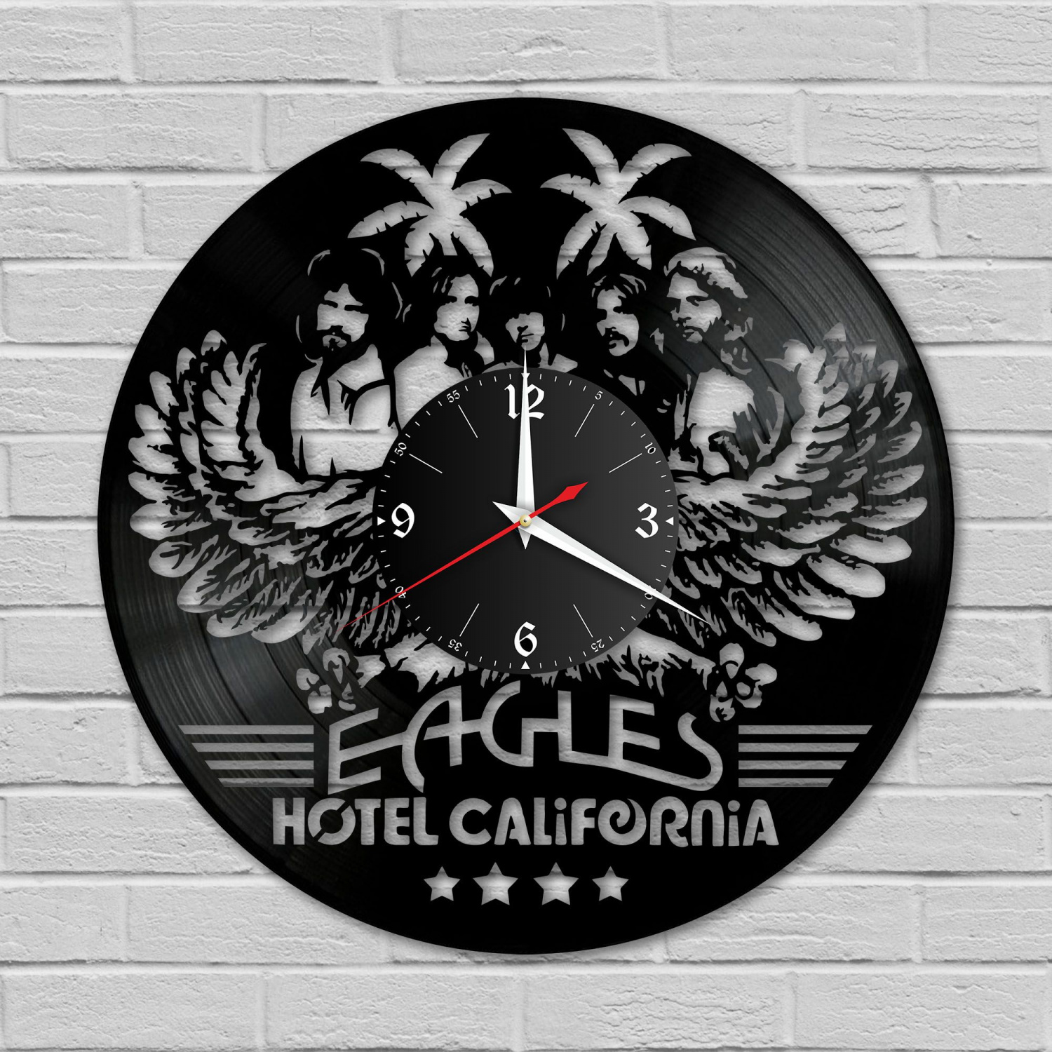 Часы настенные "группа Eagles" из винила, №1 VC-10917
