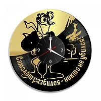 Часы настенные "м/ф Утиные истории, золото" из винила, №1