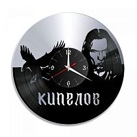 Часы настенные "Кипелов (Ария), серебро" из винила, №1