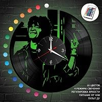 Часы с подсветкой "Виктор Цой (Фильм Игла)" из винила, №10