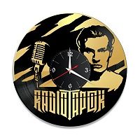 Часы настенные "Радио Тапок, золото" из винила, №1