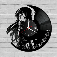 Часы настенные "Akame ga Kill" из винила, №1