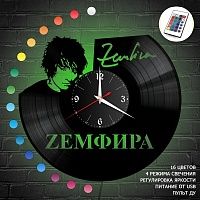 Часы с подсветкой "Земфира" из винила, №1